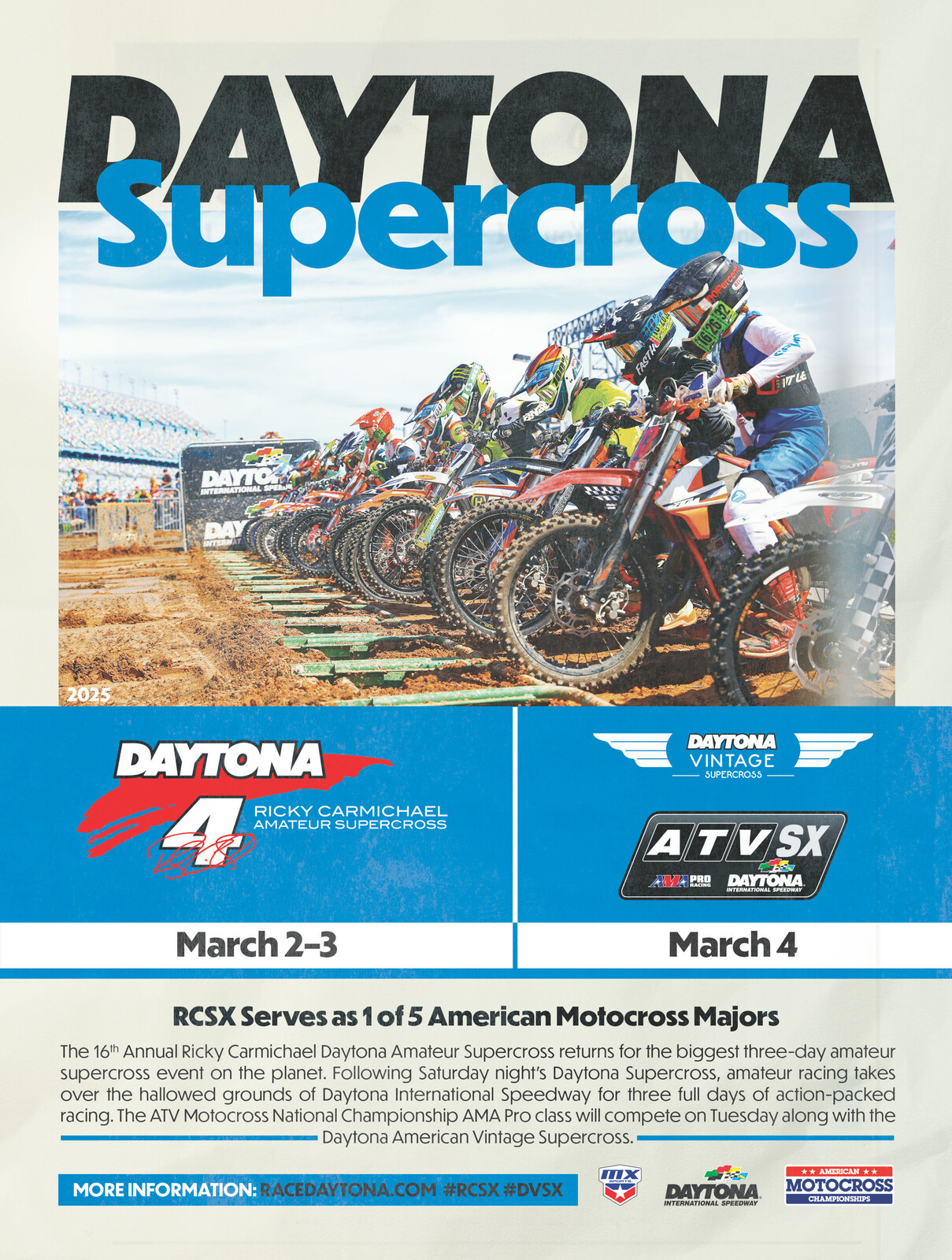 Online Registration for the 2025 Ricky Carmichael Daytona Amateur